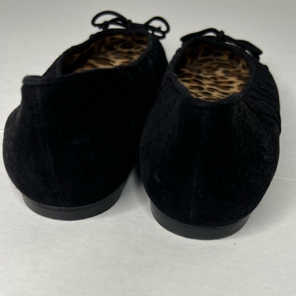 Stuart Weitzman Suede Ballet Flats with Raised Criss Cross Pattern - Picture 6 of 9